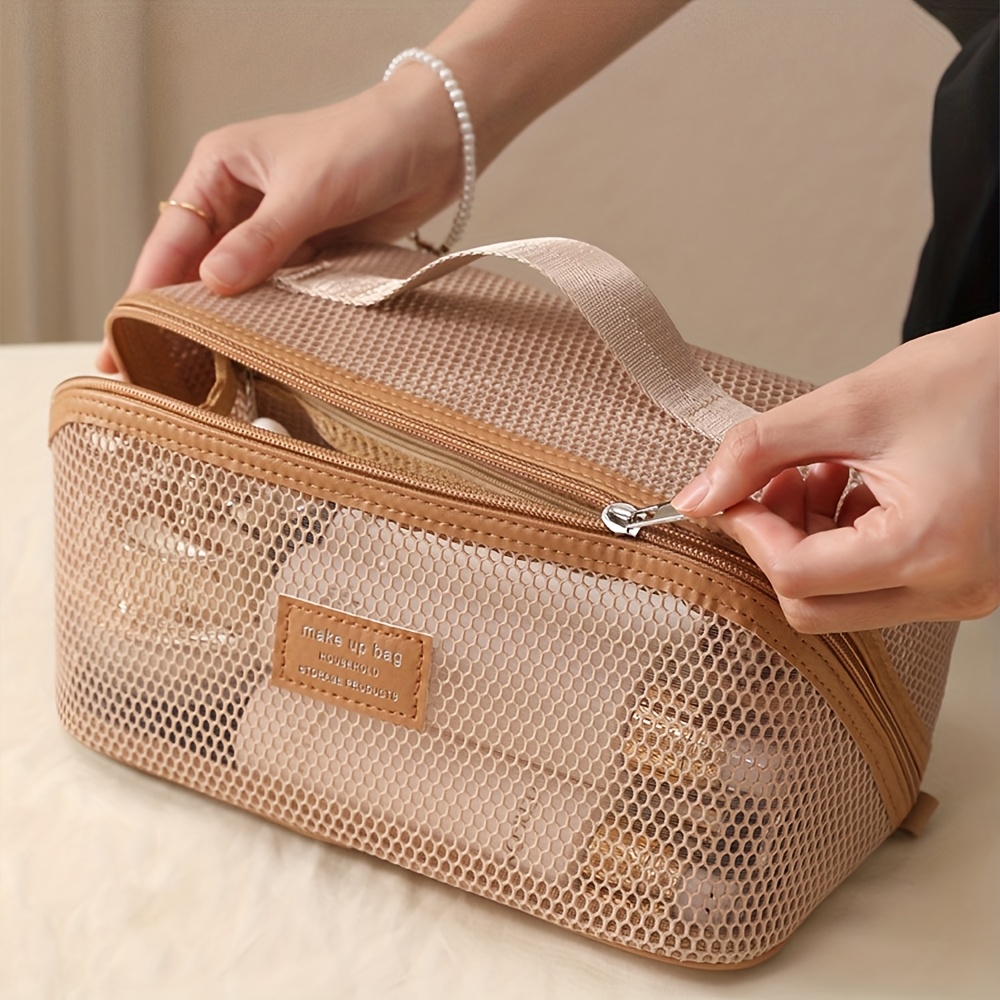 Luxury Skincare Box - กระเป๋าจัดระเบียบเครื่องสำอางสำหรับผู้หญิง กระเป๋าใส่เครื่องสำอาง กล่องเก็บของสุดหรู กระเป๋าเครื่องสำอางสำหรับเดินทางแบบมีซิป