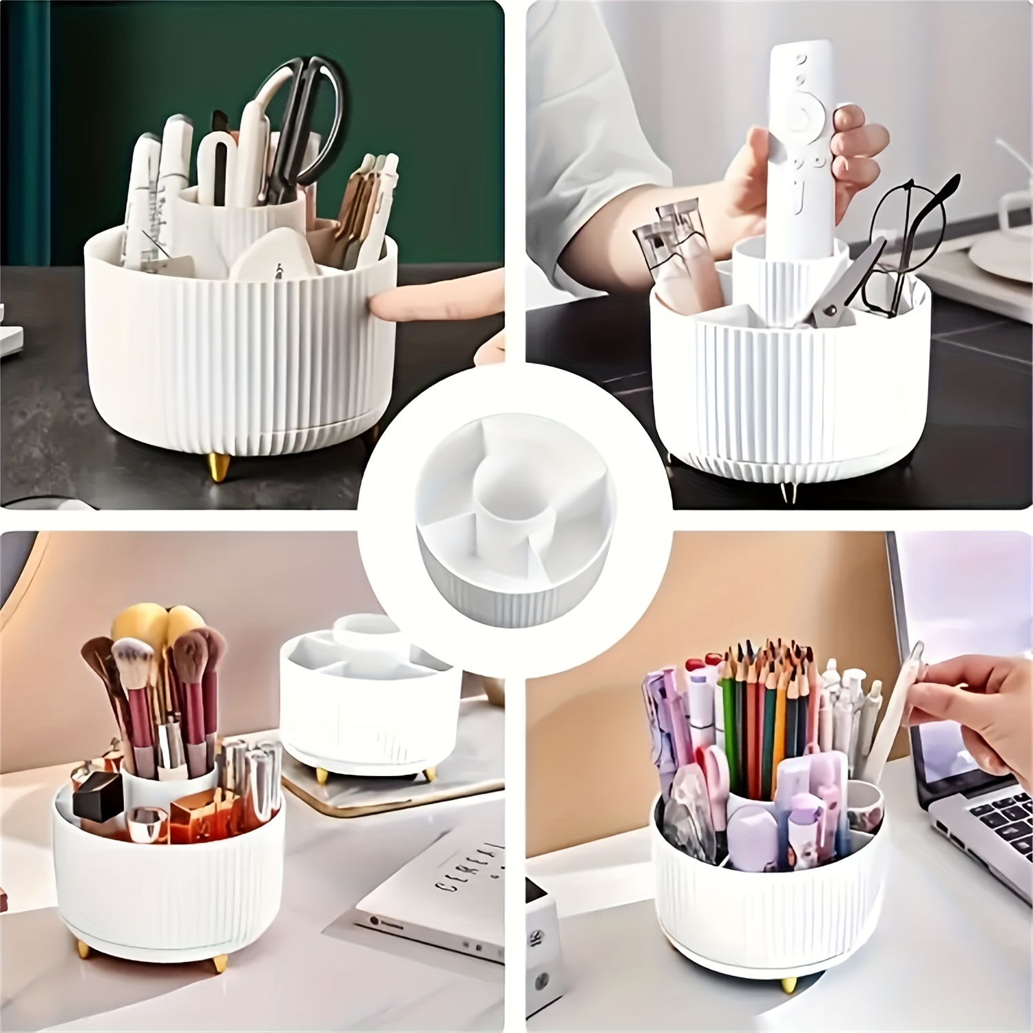 กล่องเก็บเครื่องสำอางหมุนได้ 3 - Luxury Skincare Design บทวิจารณ์และราคา