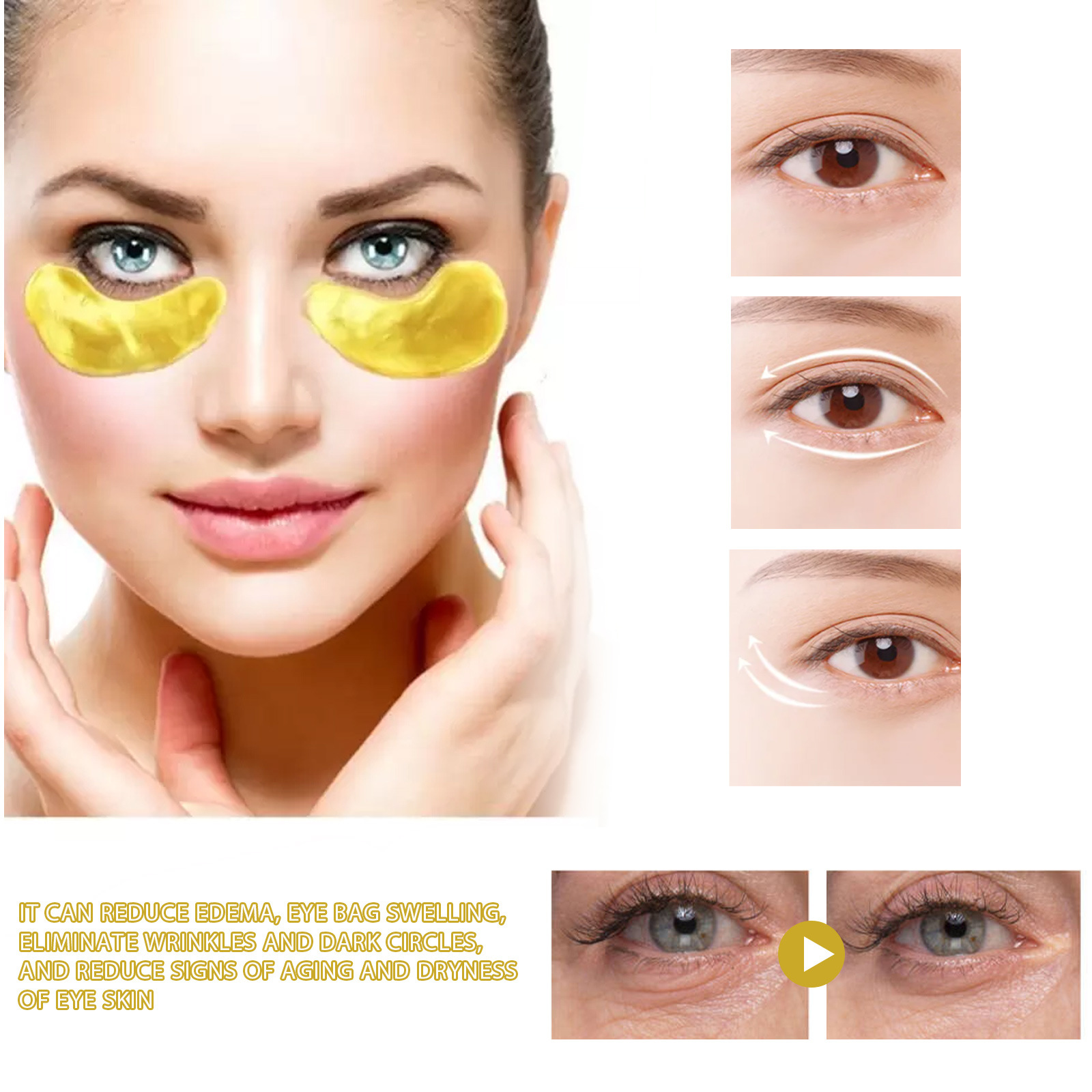 มาส์กใต้ตาหรูหราผสมทองคำ 24K ค - Luxury Skincare Treatments บทวิจารณ์และราคา