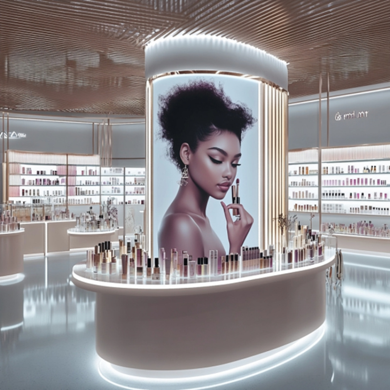 ตู้โชว์เครื่องสำอางแบบกำหนดเอง - Luxury Skincare Design บทวิจารณ์และราคา