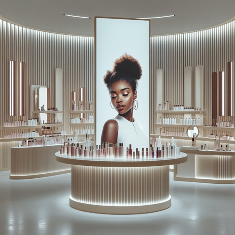 ตู้โชว์เครื่องสำอางแบบกำหนดเอง - Luxury Skincare Design บทวิจารณ์และราคา
