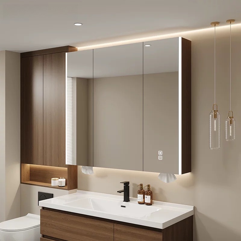 ตู้ห้องน้ำดีไซน์หรู กระจกเงาสม - Luxury Skincare Design บทวิจารณ์และราคา